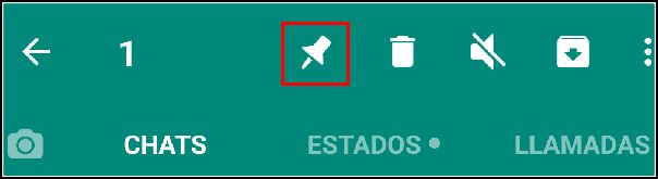 fijar chat en WhatsApp