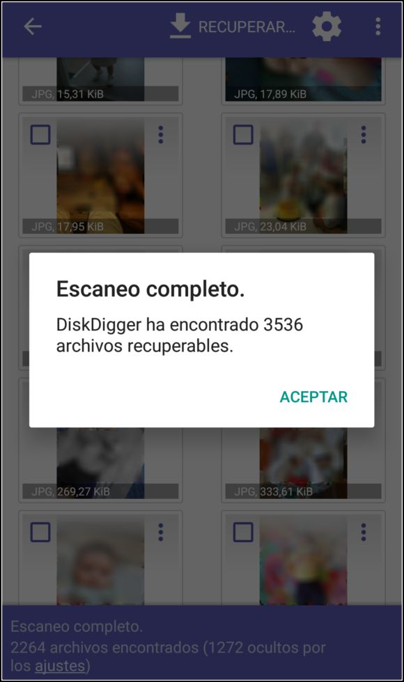 recuperar fotos WhatsApp DiskDigger