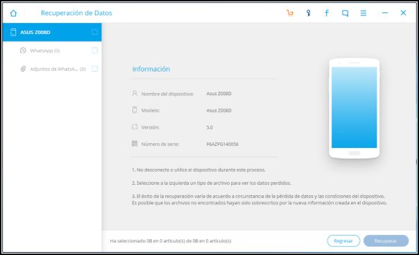 recuperación imágenes WhatsApp