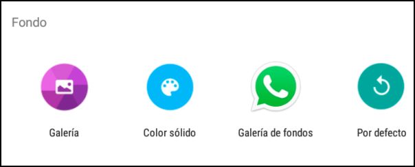 cambiar fondo de WhatsApp