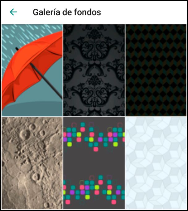 galería fondos de WhatsApp