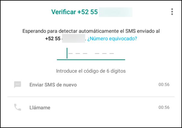 verificar número de WhatsApp