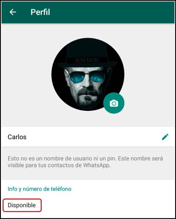 info número teléfono