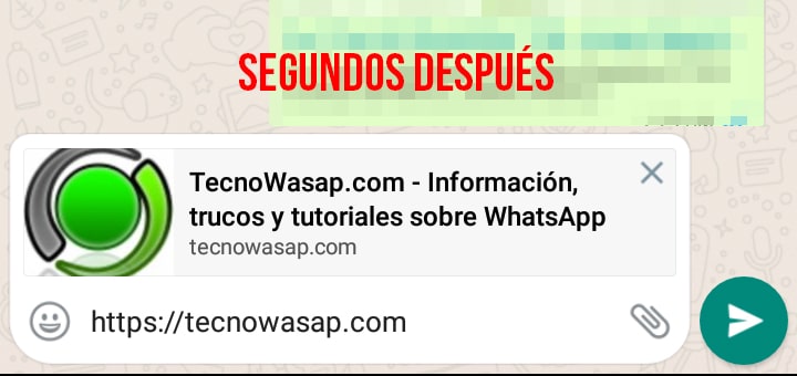 WhatsApp: cómo mostrar una imagen de la web junto al enlace enviado