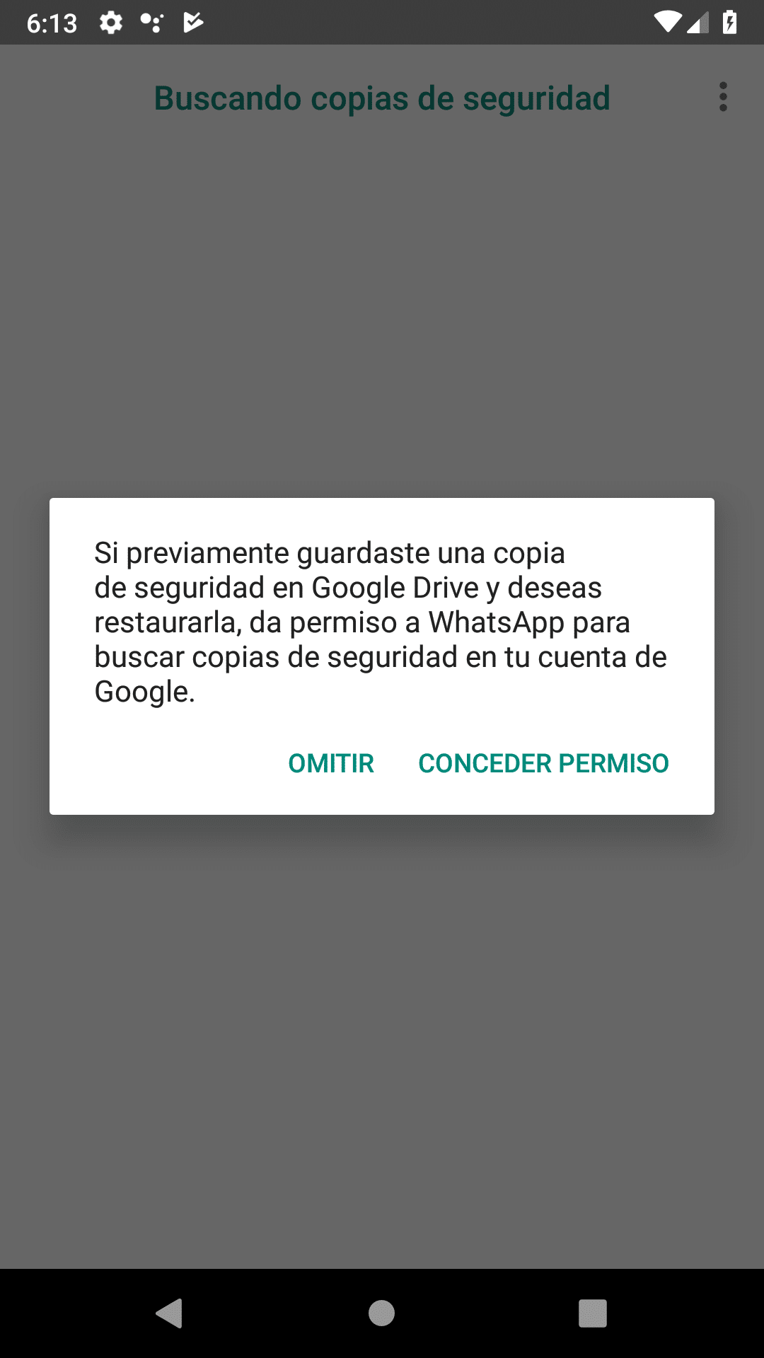 conceder permiso Google Drive
