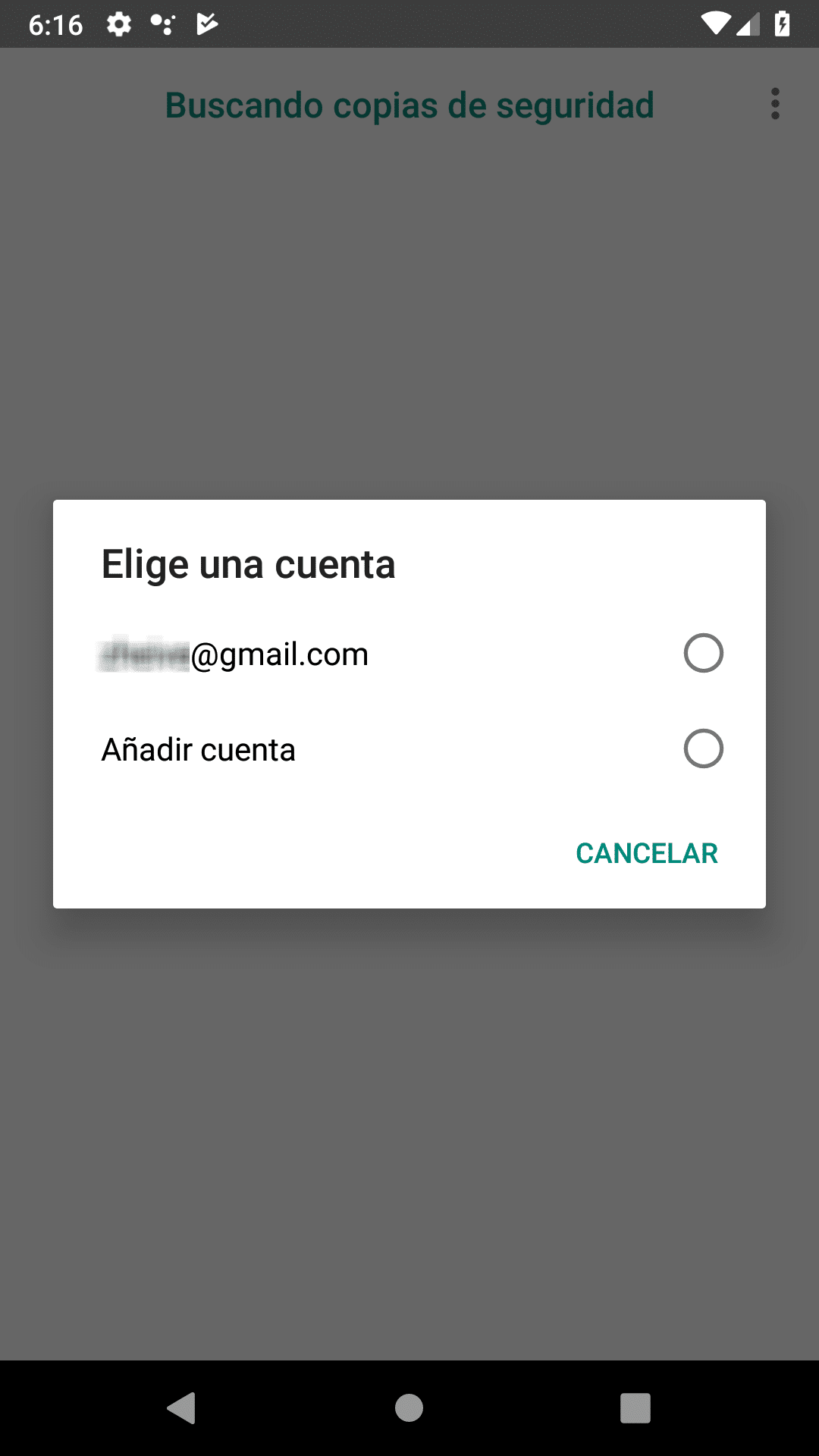 selecciona cuenta gmail