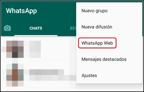 WhatsApp Web funcionando