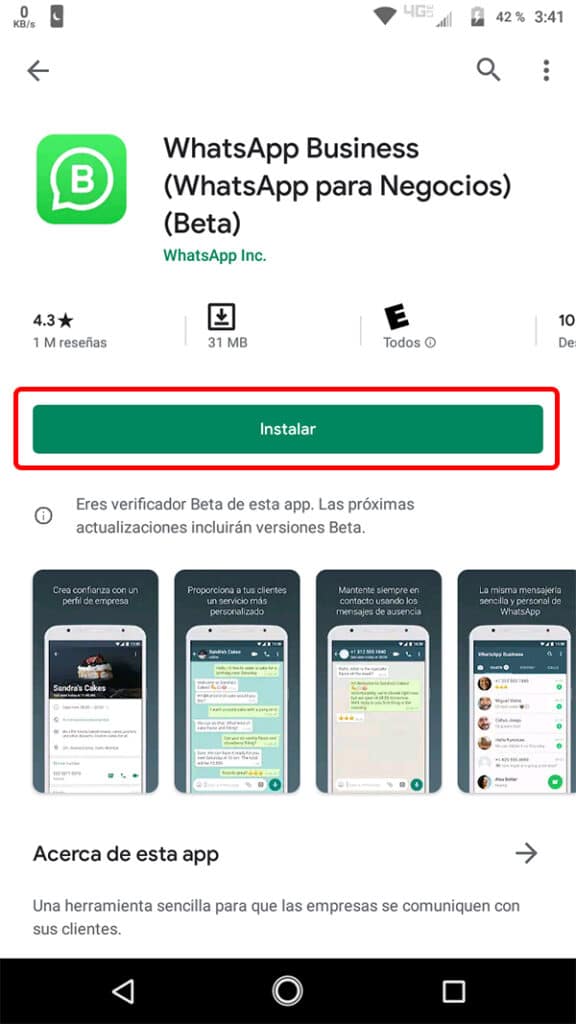 WhatsApp Business Descargar GRATIS Android iOS PC