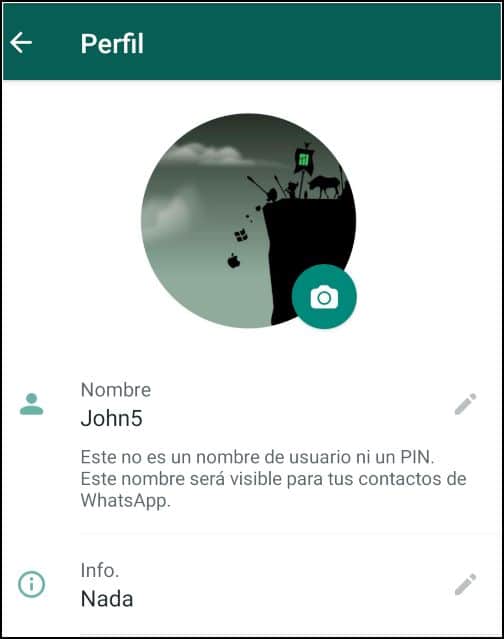 Info de WhatsApp