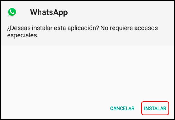 instalar WhatsApp Transparente