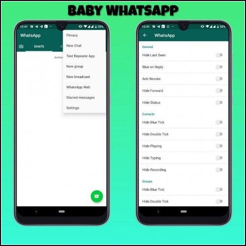 aspecto de Baby WhatsApp