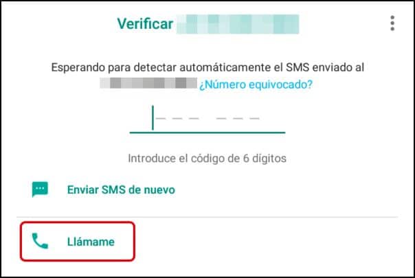 verificar WhatsApp en teléfono fijo