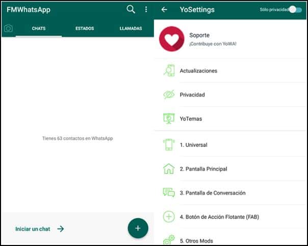 fmwhatsapp instalado