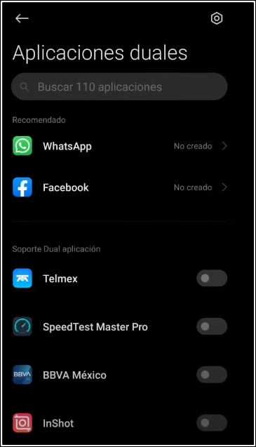 Aplicaciones duales para dos WhatsApp en Xiaomi
