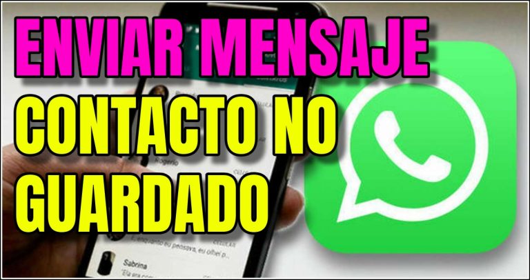 enviar mensaje a contacto no guardado