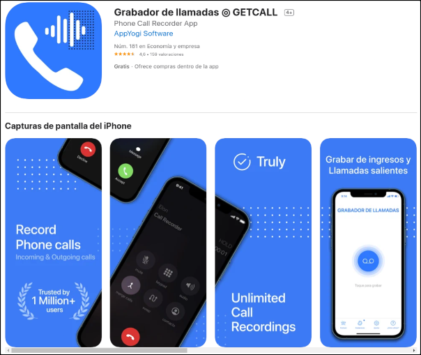 grabador de llamadas getcall