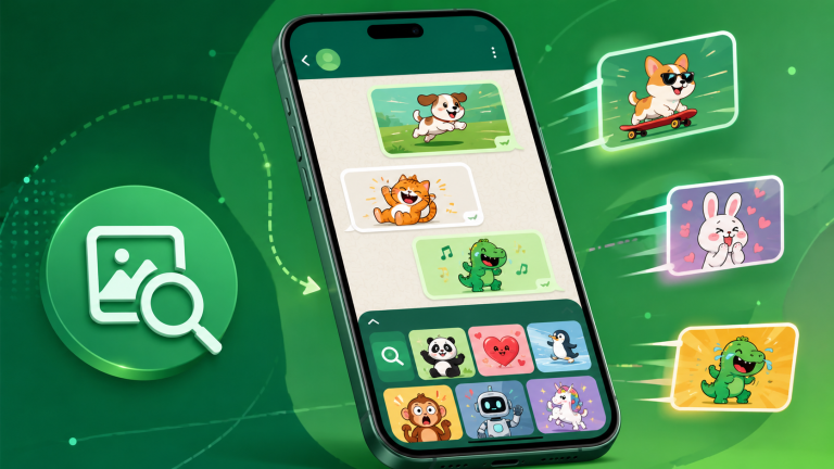 Enviar GIFs animados en una conversación de WhatsApp desde el móvil