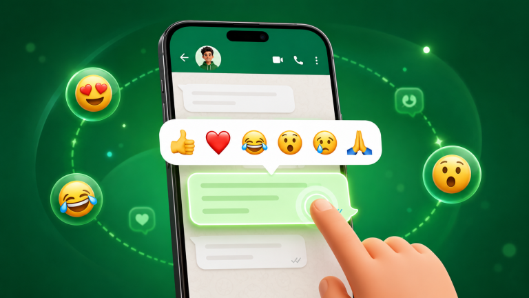 Reaccionar a un mensaje con emojis en un chat de WhatsApp